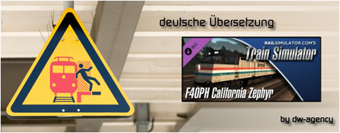 F40PH California Zephyr Add-On - deutsche Übersetzung