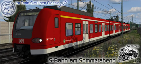 S-Bahn am Sommerabend - Vorschaubild