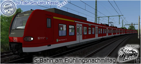 S-Bahn am Frühlingsnachmittag - Vorschaubild