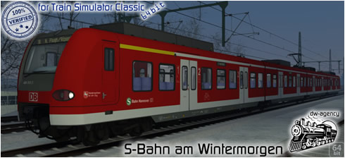 S-Bahn am Wintermorgen - Vorschaubild