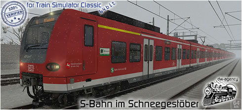 S-Bahn im Schneegestöber - Vorschaubild