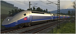 Morgendlicher TGV